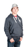 Grey Men's DiCED Hooded Hockey Sweatshirt
