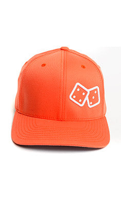 Orange DiCED Flexfit Athletic Shape Hat